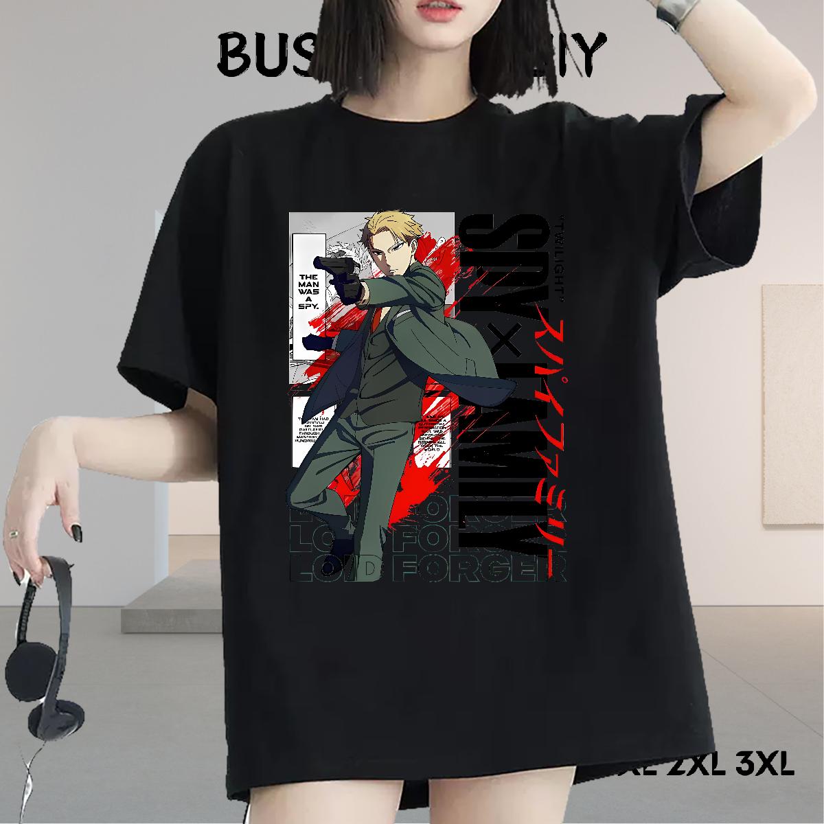 Stylist T-Shirts Cotton Breathable Short Sleeve Anime Print Top Shirts Casual Sport Designer Nice Women Tees