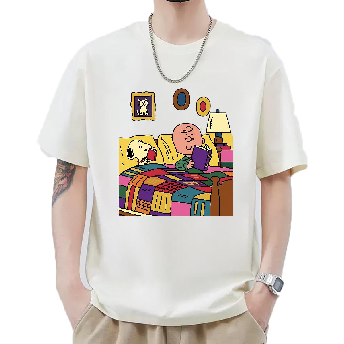 Loose Men T Shirts Street Wear Short Sleeve Cotton O-Neck Men Tees Designer Custom Anime Clothings