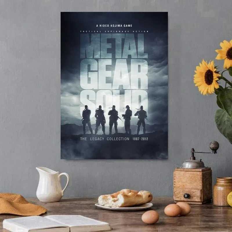 Classic Metal Gear Solid MGS Video Game Canvas Painting Wall Art Poster Picture Print Modern Family Bedroom Room Home DecorB20240713