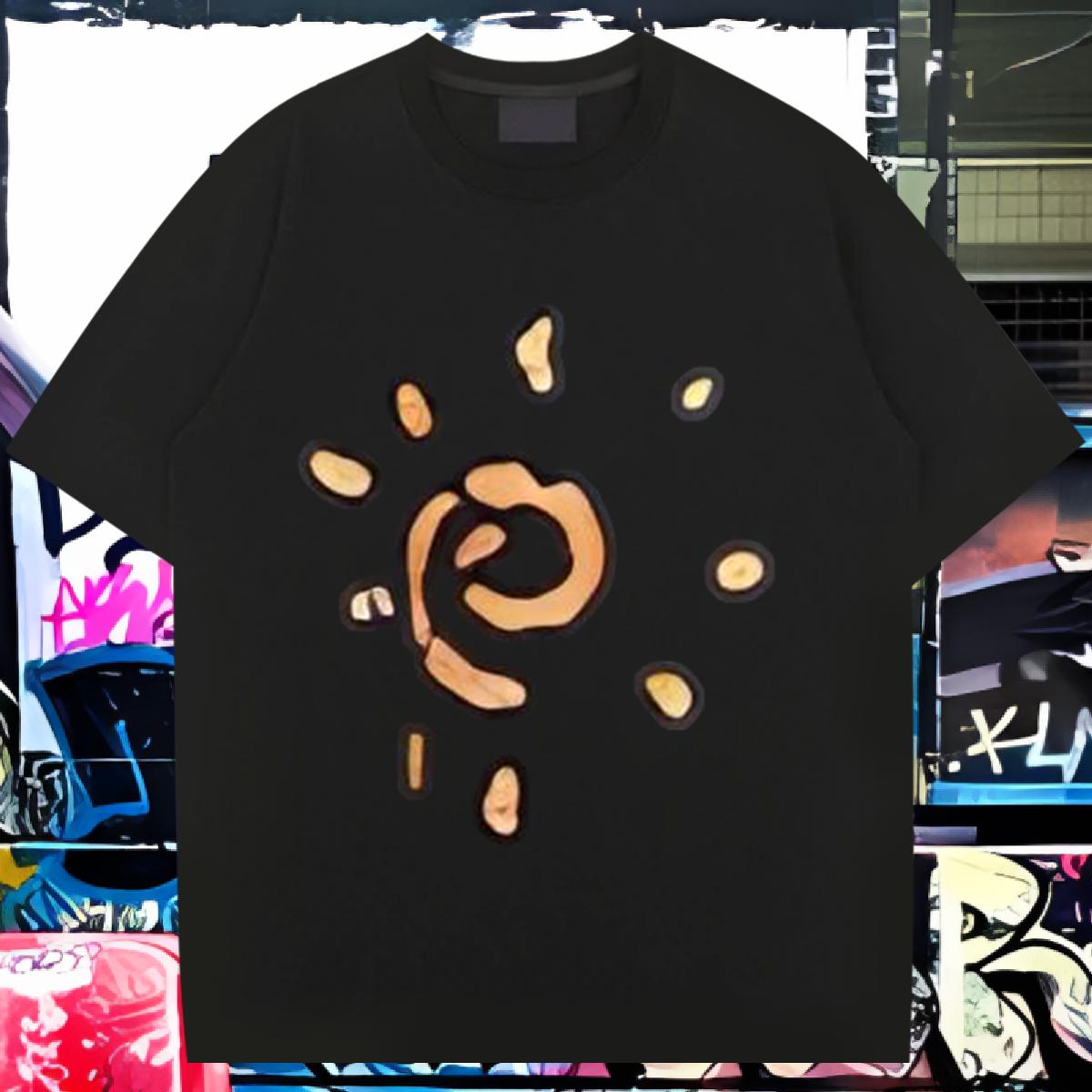 Brand Men T Shirts High Street Hip Hop Cotton O Neck Short Sleeves Couples T Shirts 2024 Plus Size Cartoon Clothings