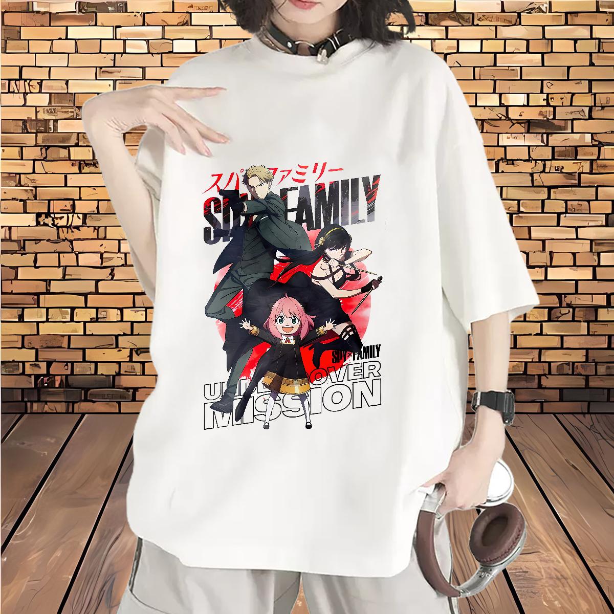 Breathable Crew Neck T Shirts Women Fashion Casual Daily Outfit Couples T Shirts Cartoon Floral Printing Female Wear