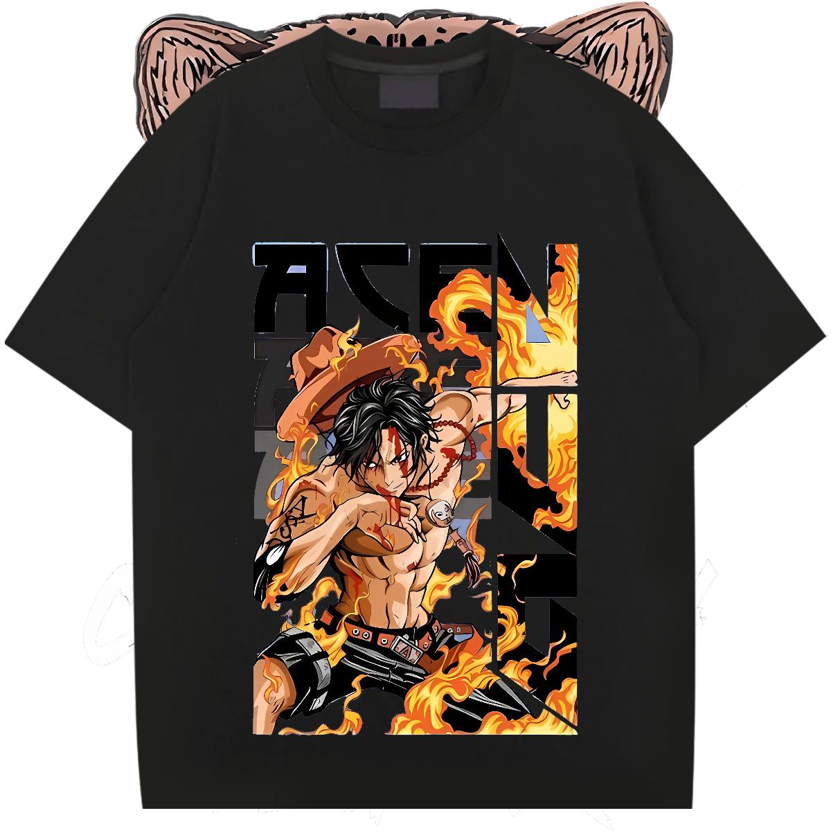 Fashion T-Shirts Custom Print Oversized Mens Tshirts Anime Printing Street Crew Neck Cotton Comfortable Tee Shirt