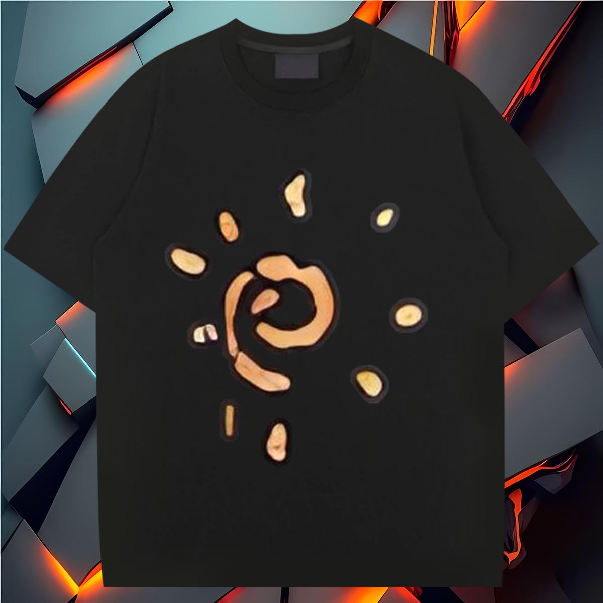 2024 New T Shirt For Man Floral Print Men Tees Summer Casual Breathable Crew Neck Cool Design Clothes