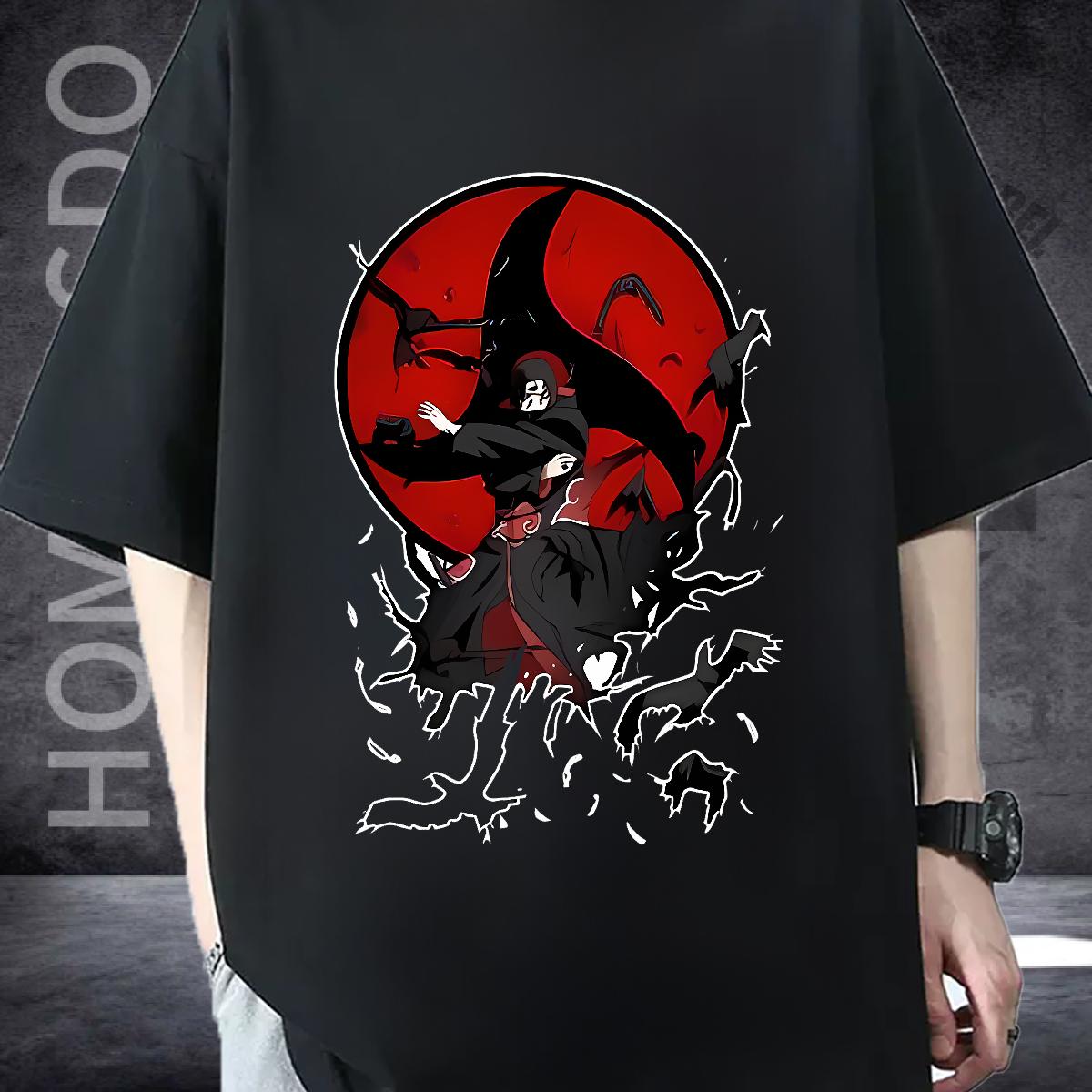 Comfortable T Shirts Men Street Wear Crew Neck Cotton Breathable Men Tshirts DIY Anime Print Tops