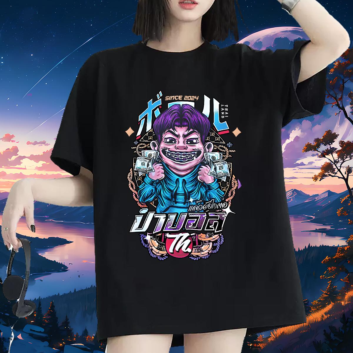 Designer Woman T Shirts Breathable Crew Neck Cotton Floral Print Clothes Sports Casual Comfortable Woman Tshirt