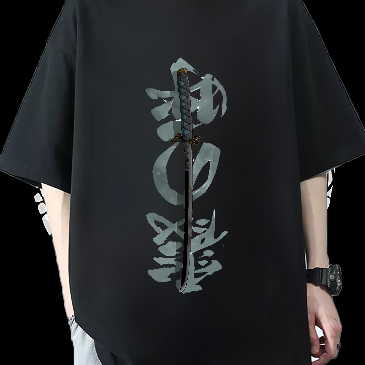 2024 Summer T-Shirts for Men Custom Cartoon Men Tees High Street Hip Hop Cotton Breathable Popular Tops