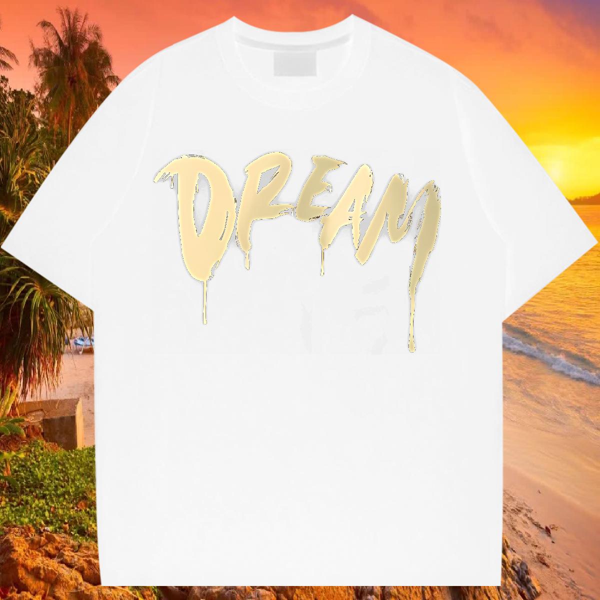 Fashion T Shirts Men DIY Logo Men Tshirts Hip Hop Street Round Neck Short Sleeve Unisex Tops Tees