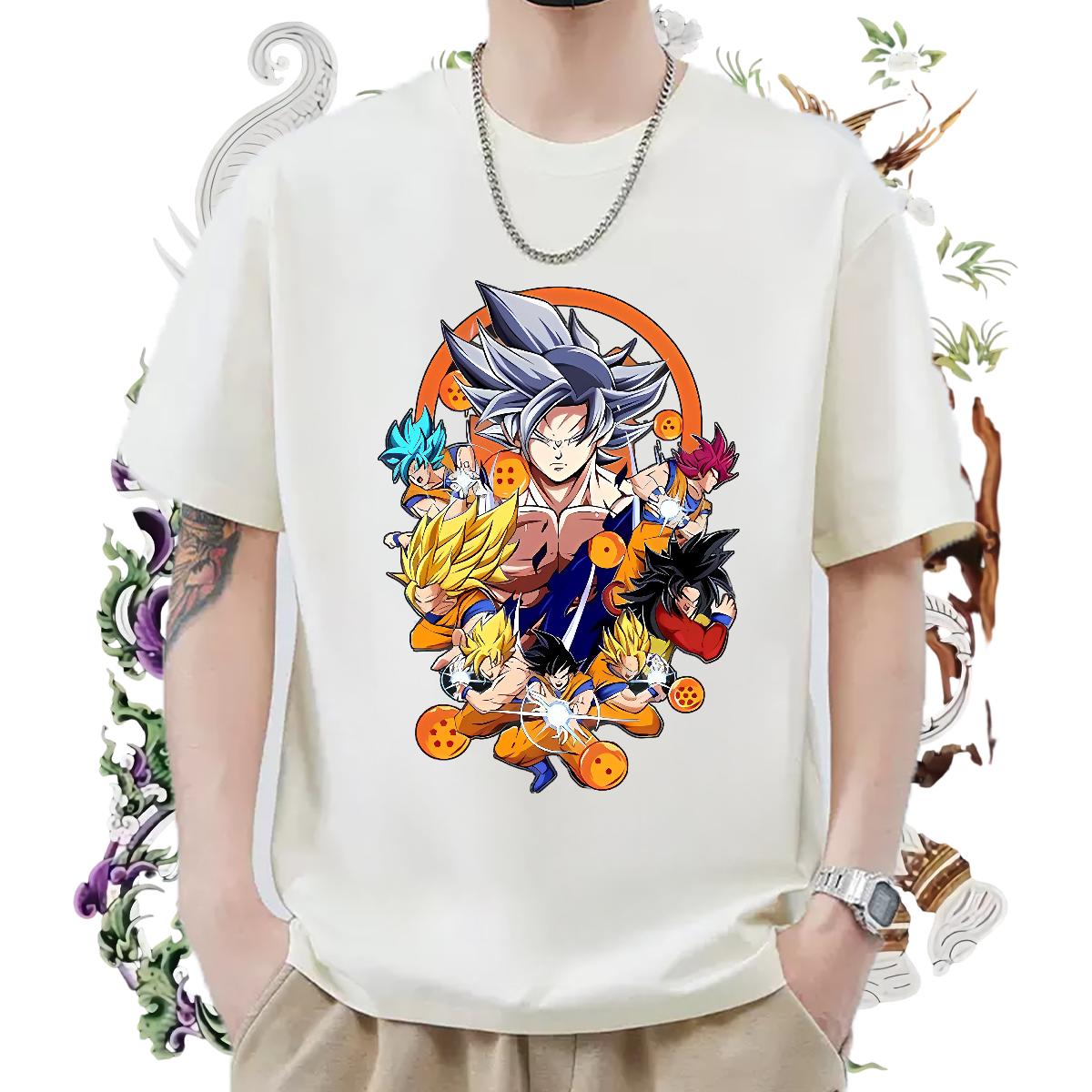 New Men T Shirts 180g Cotton Beach Men Tshirts DIY Anime Cool Clothes