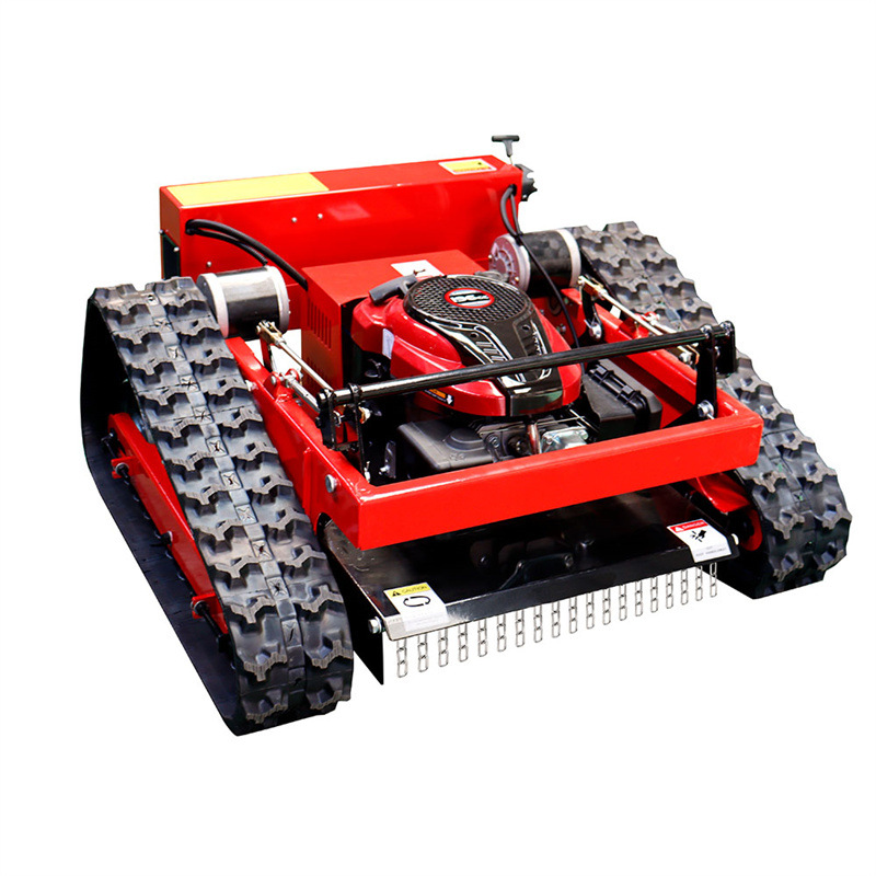 Wholesale HT550 9 horsepower crawler lawn mower orchard gasoline lawn mower Garden lawn wireless intelligent trimmer Small remote control