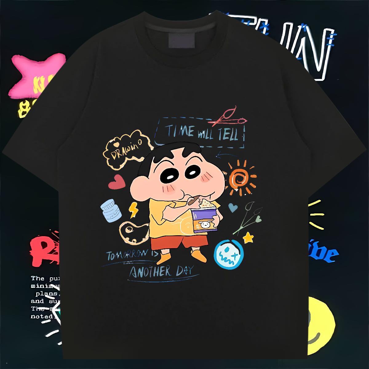 Brand T Shirts Men Plus Size Cartoon Casual Men Tees Crew Neck Cotton Comfortable