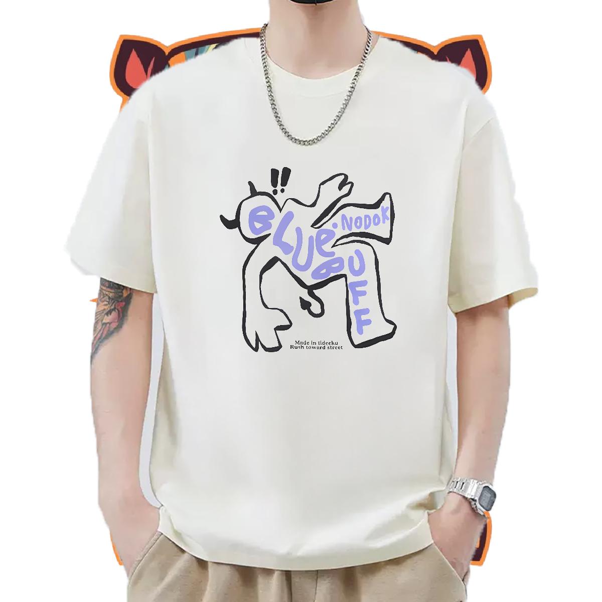 Unisex T Shirts Men Summer Casual 180g Cotton Men Tshirts Fashion Custom Anime Tops Tees