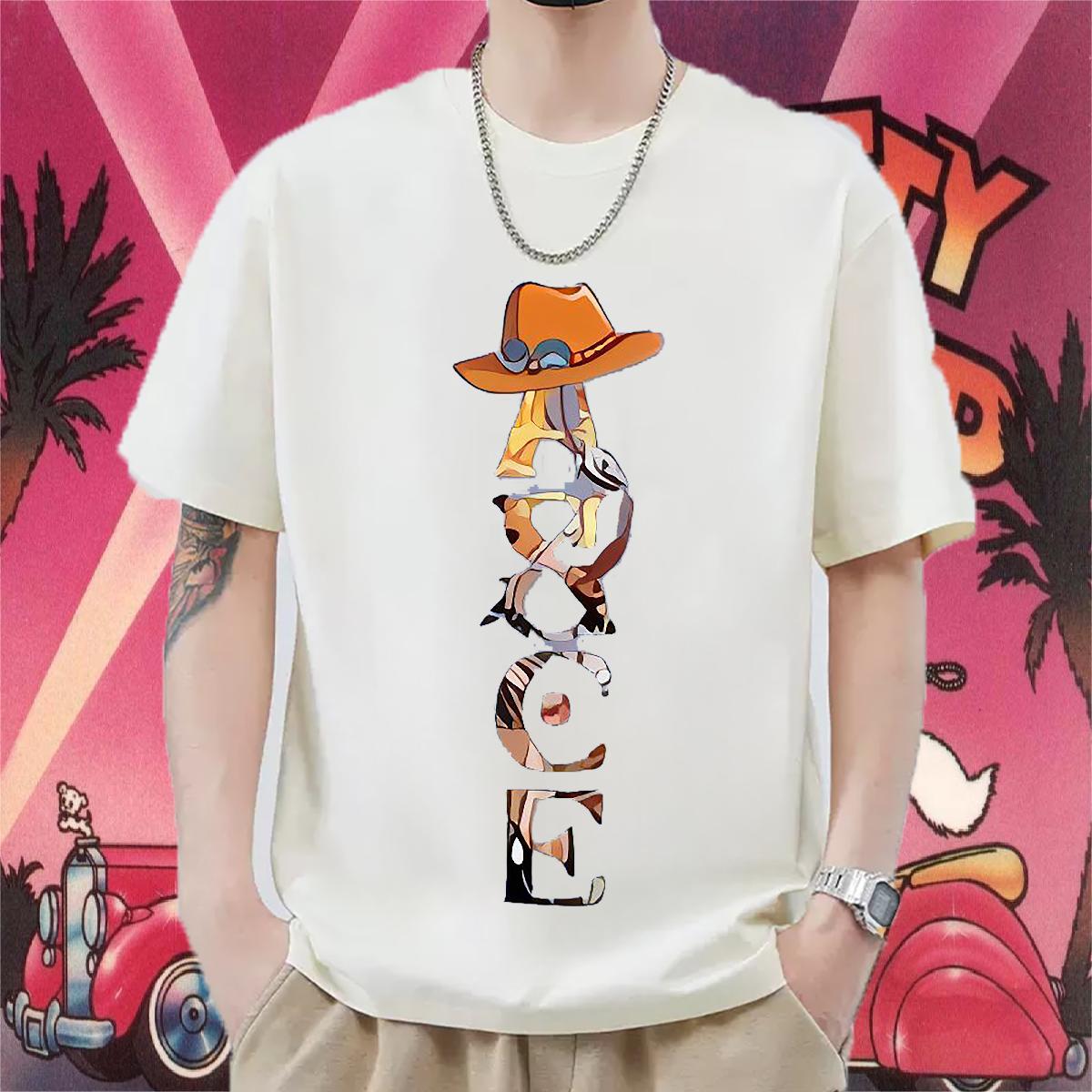 Brand T-Shirts for Men Street wear Hip Hop Breathable Short Sleeve Tshirt for Man Woman New Custom Anime Wear