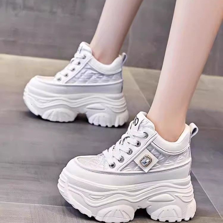 Ddmyoutdoor New Spring Height Thick Soled Sponge Cake Women S Instagram Trendy Dad Shoes Versatile Casual And Fashionable Sports Shoes
