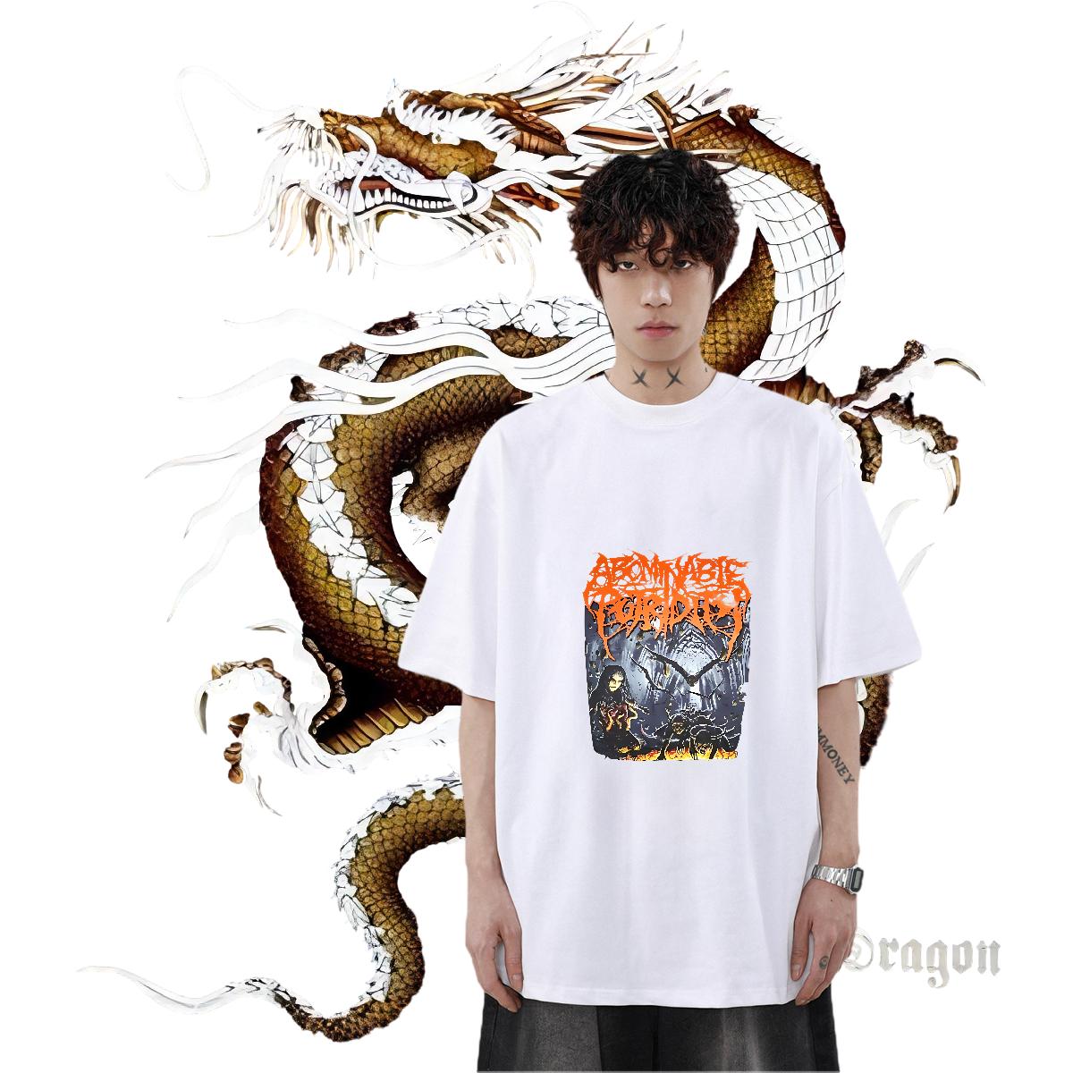 Classic Casual T Shirt For Man Custom Print Plus Size Casual Daily Wear Couples T Shirts Cotton Breathable Soft Wholesale