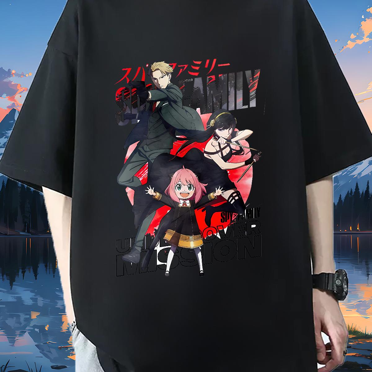 New T-Shirts Cartoon Printing S-3XL Mens Tshirts Spring Summer Crew Neck Cotton Breathable Loose Fit Clothings