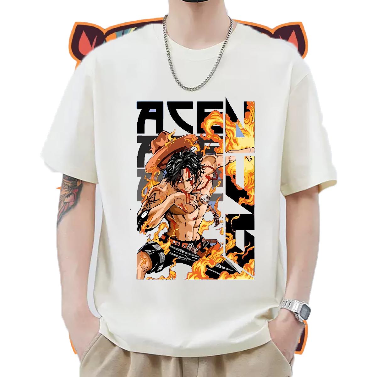 Factory Direct Man T Shirts Anime Men Clothes T-Shirt Casual Beach Cotton O Neck Short Sleeves Unisex Tops Tees