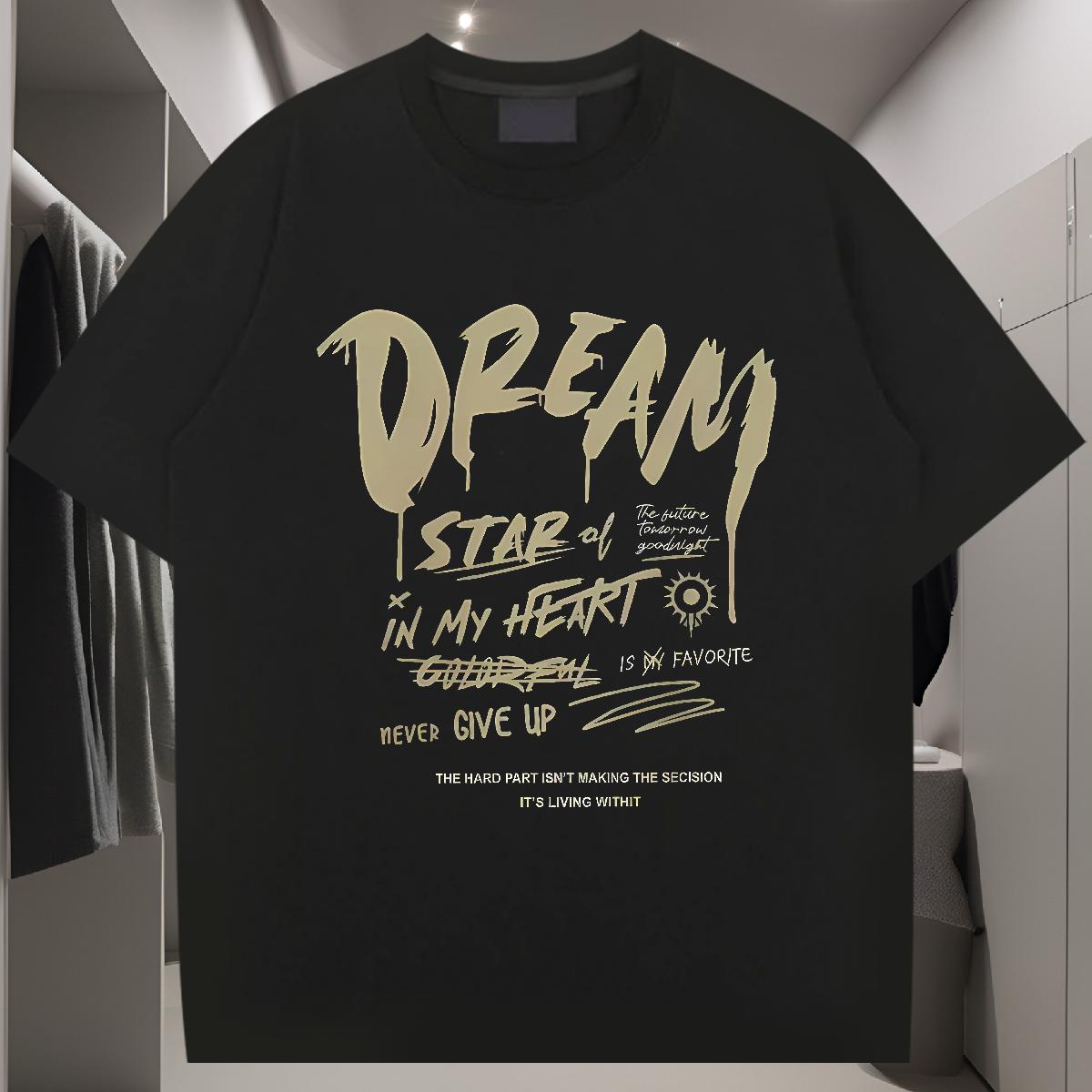 Classic T-Shirts DIY Printed Anime Printing Street Men Clothes T-Shirt Round Neck Short Sleeve Unisex