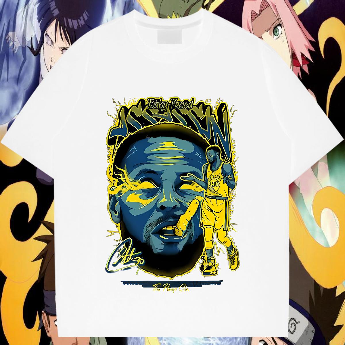 High Quality Men T Shirts Street wear Hip Hop Round Neck Short Sleeve Mens Tshirts 2024 New DIY Printed Tops Tees