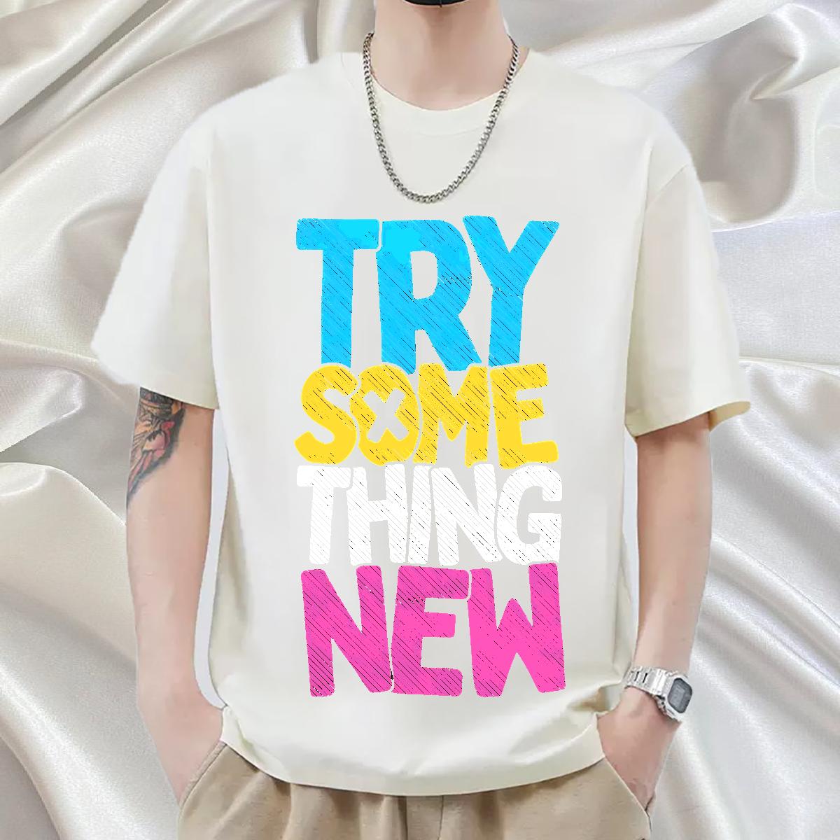 DIY Man T Shirts Custom Print Oversized Tshirts Sports Casual O-Neck Short Sleeve Cotton Unisex Clothes