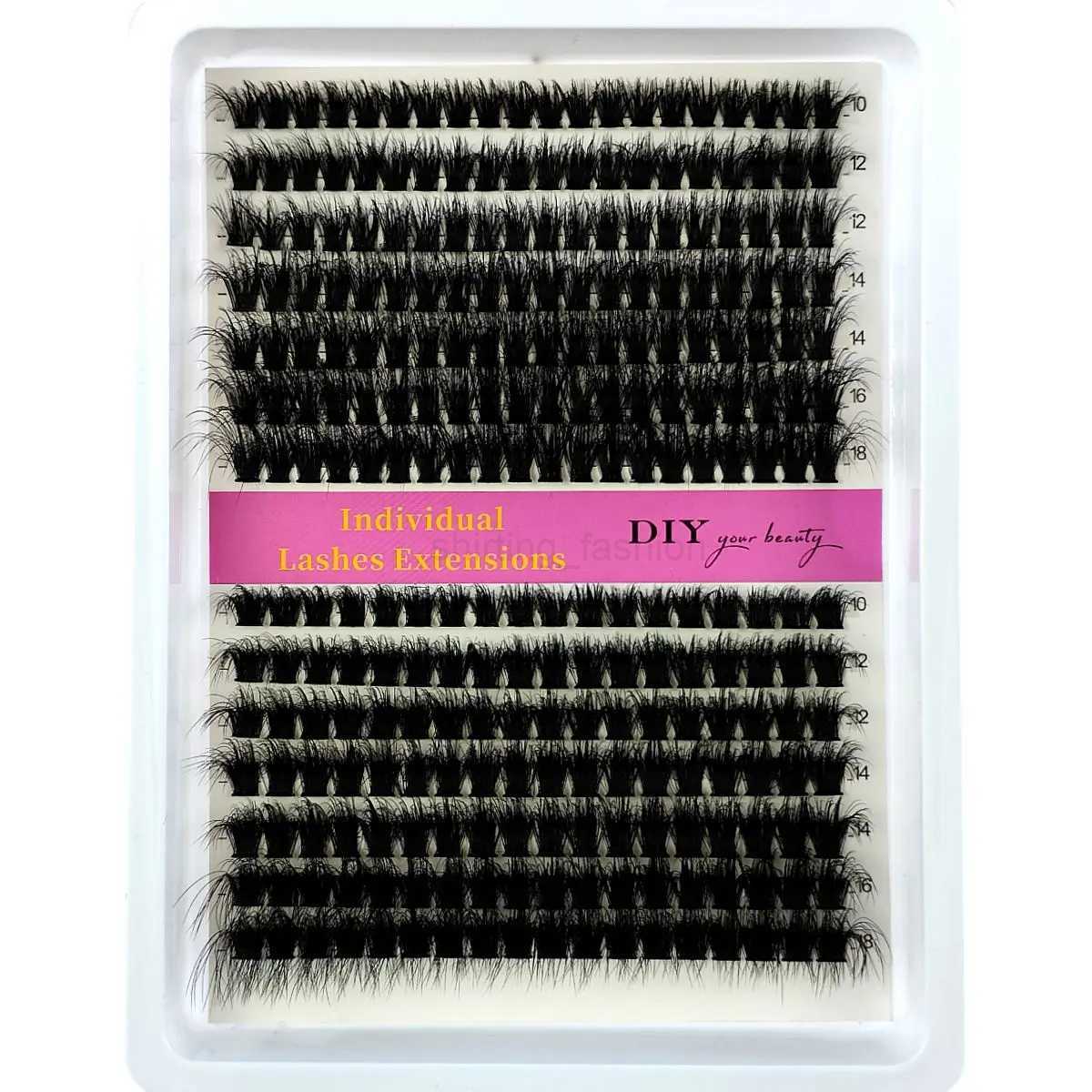 14 Rows 5D Fluffy Cluster Lashes 40D60D/80D/100D Thick Eyelash CC/D/DD Curl 10-18mm Mix Individual Lashes DIY Lash ExtensionsCL240713