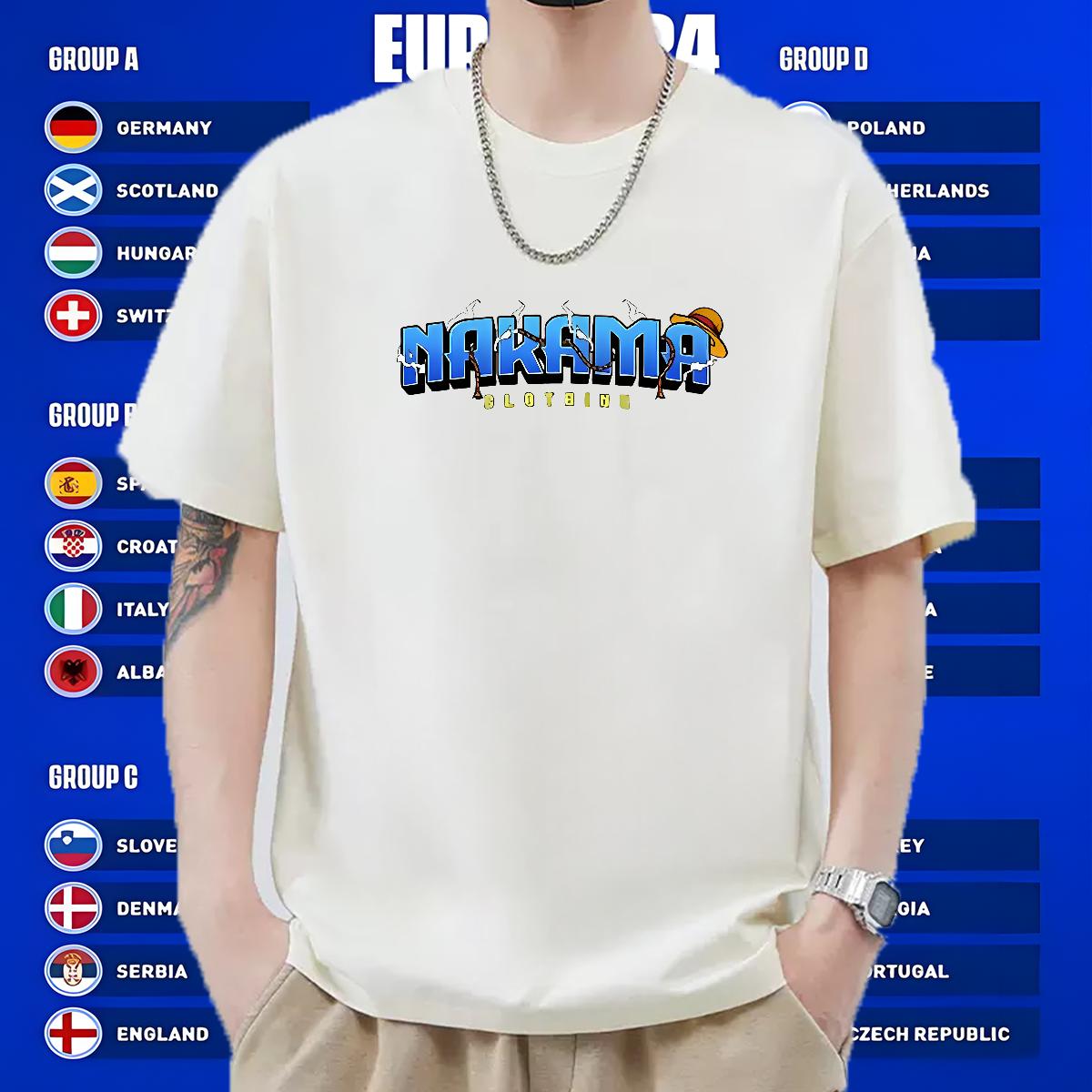 Unisex Tshirts Crew Neck Cotton Hip Hop Man T Shirts Black White Classic Clothings