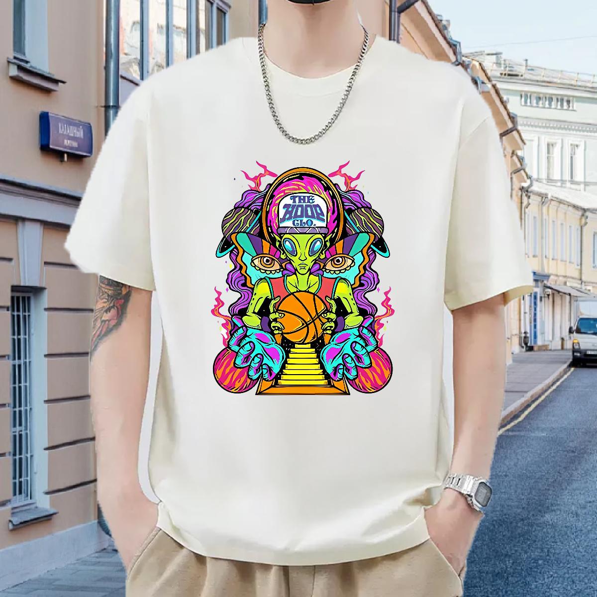 Cool T Shirt For Man Beach Breathable Short Sleeve Couples T Shirts Casual New Custom Cartoon Polos