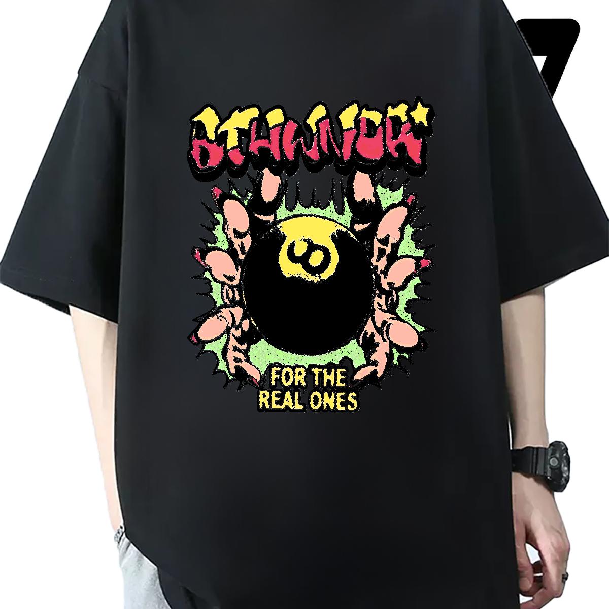 Loose Fit Tshirts O-Neck Short Sleeve Cotton Hip Hop Street T Shirts Men Oversized S-3XL Stylist Polos