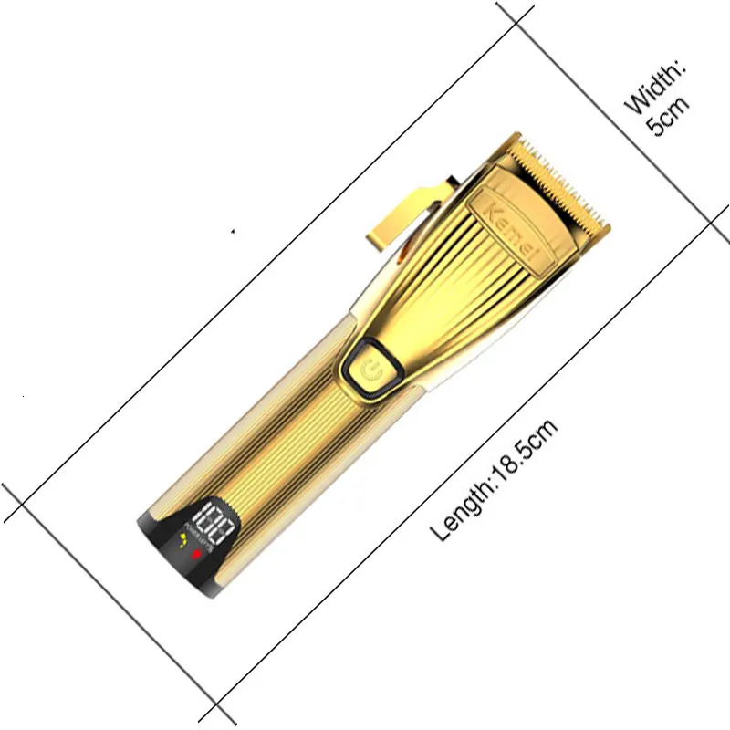 Kemei Professional Hair Trimmer For Men Electric Shaver Beard Hair Clipper Rechargeable Haircut Machine For Barber Salon Home 240705