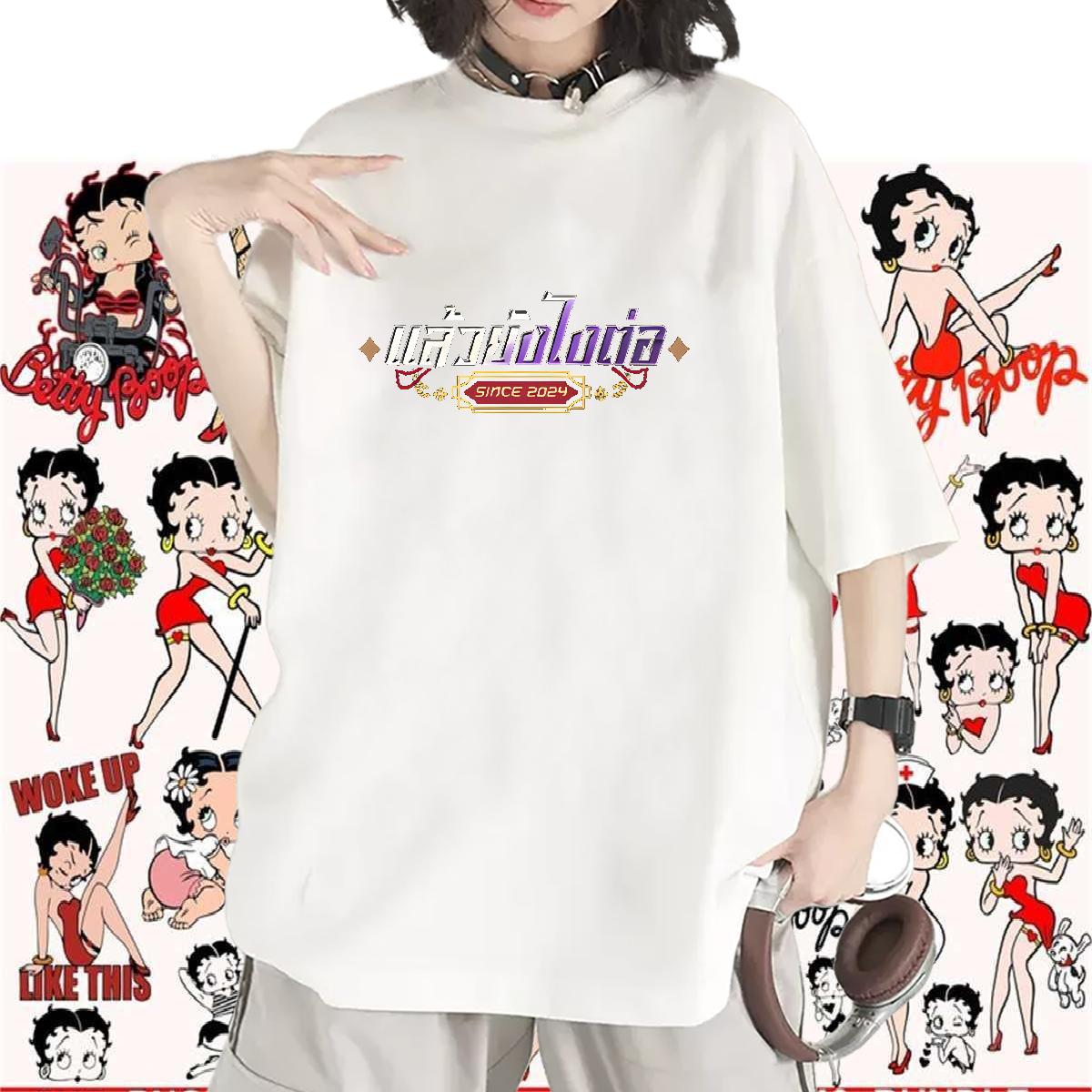 Lady Womens T Shirts Breathable Crew Neck Cotton Clothes Sports Casual Classic Tshirt for Man Woman Custom Printing