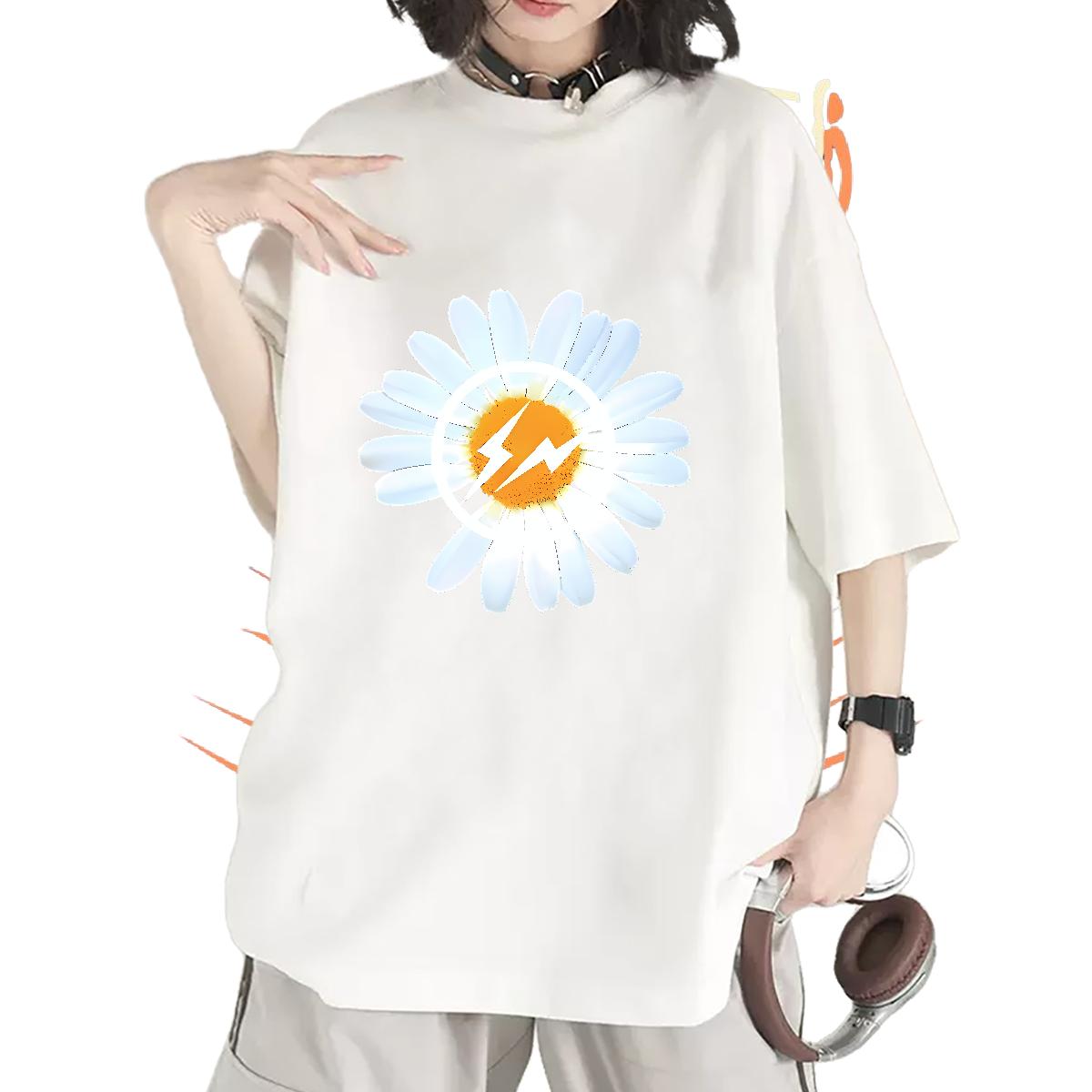 2024 DIY T shirt Cotton Breathable Daily Wear Lady T shirt Customized Print Nice Top Shirts