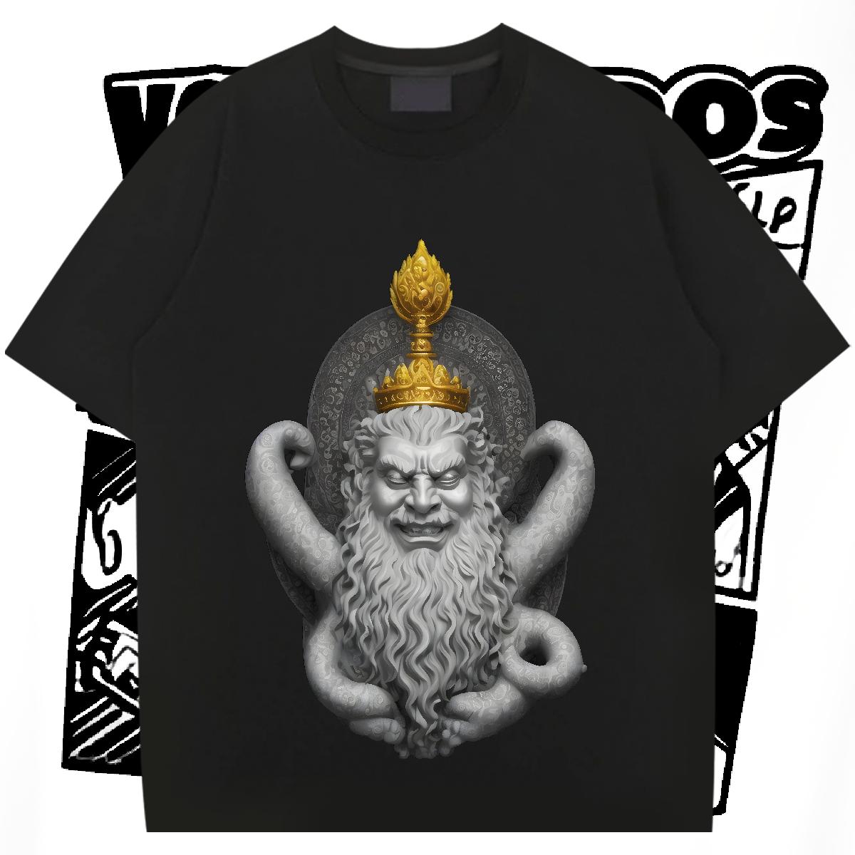 Brand T-Shirts for Men Floral Print Hip Hop Street Men Clothes T-Shirt O-Neck Short Sleeve Cotton Loose Fit