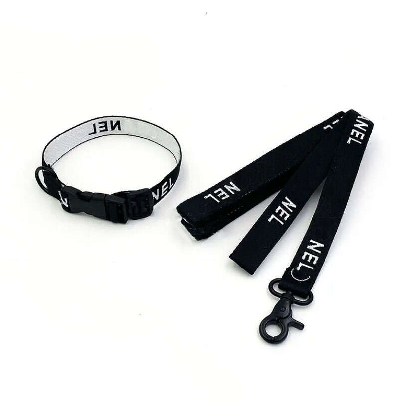 Designer Collars Leash Set Classic Letter Pattern Step in Harnesses or Vest Dogs Training Walking of Your Puppy Medium Dog Harness White L B134