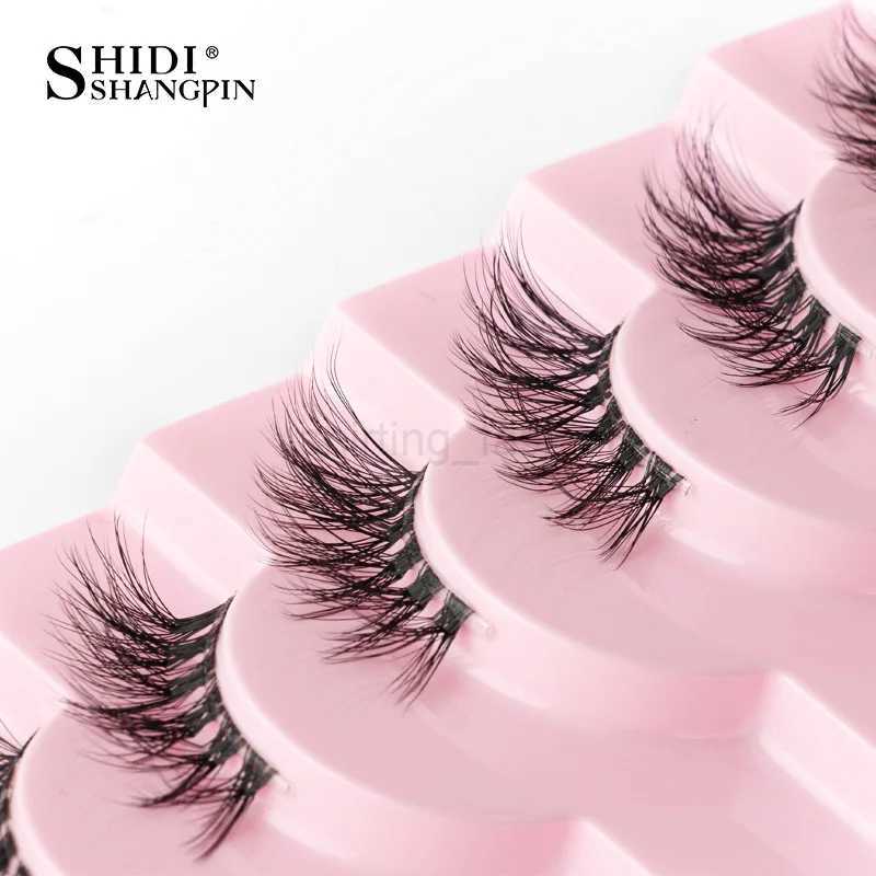 Half Fake Eyelashes 5/10 Half Lashes Soft Natural Cat Eye Lashes Makeup Tool Extension Fluffy Faux Cils maquiagem Half LashesCL240713