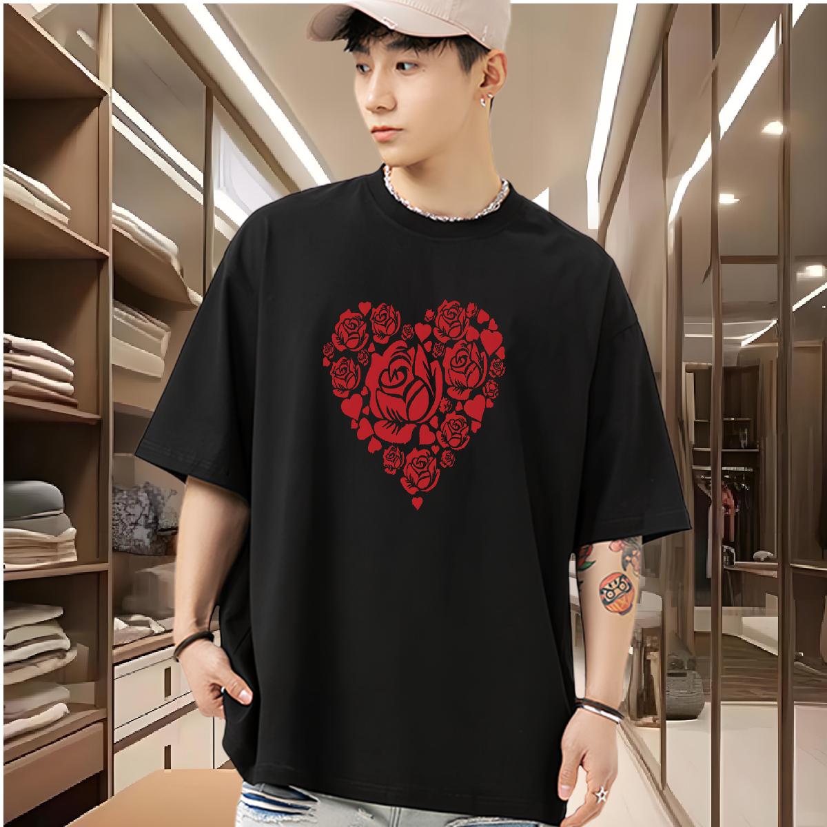 Classic Men Tops Tees 180g Cotton Home Outdoor T Shirt For Man Asian Size DIY Customized Tees Shirts