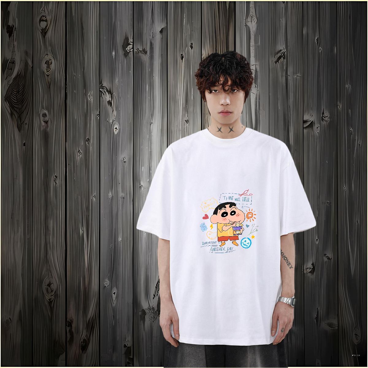 Classic Casual Man T Shirts DIY Printed Street wear Hip Hop Men Tees Crew Neck Cotton Unisex