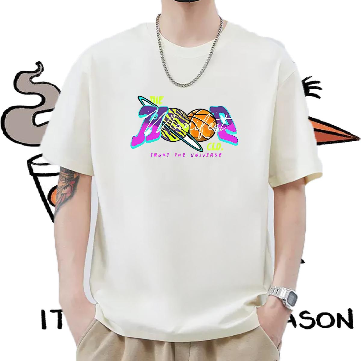 Popular Men Tees Breathable Crew Neck Cotton Outdoor T Shirt For Man Custom Printed Fashion Tops Shirt