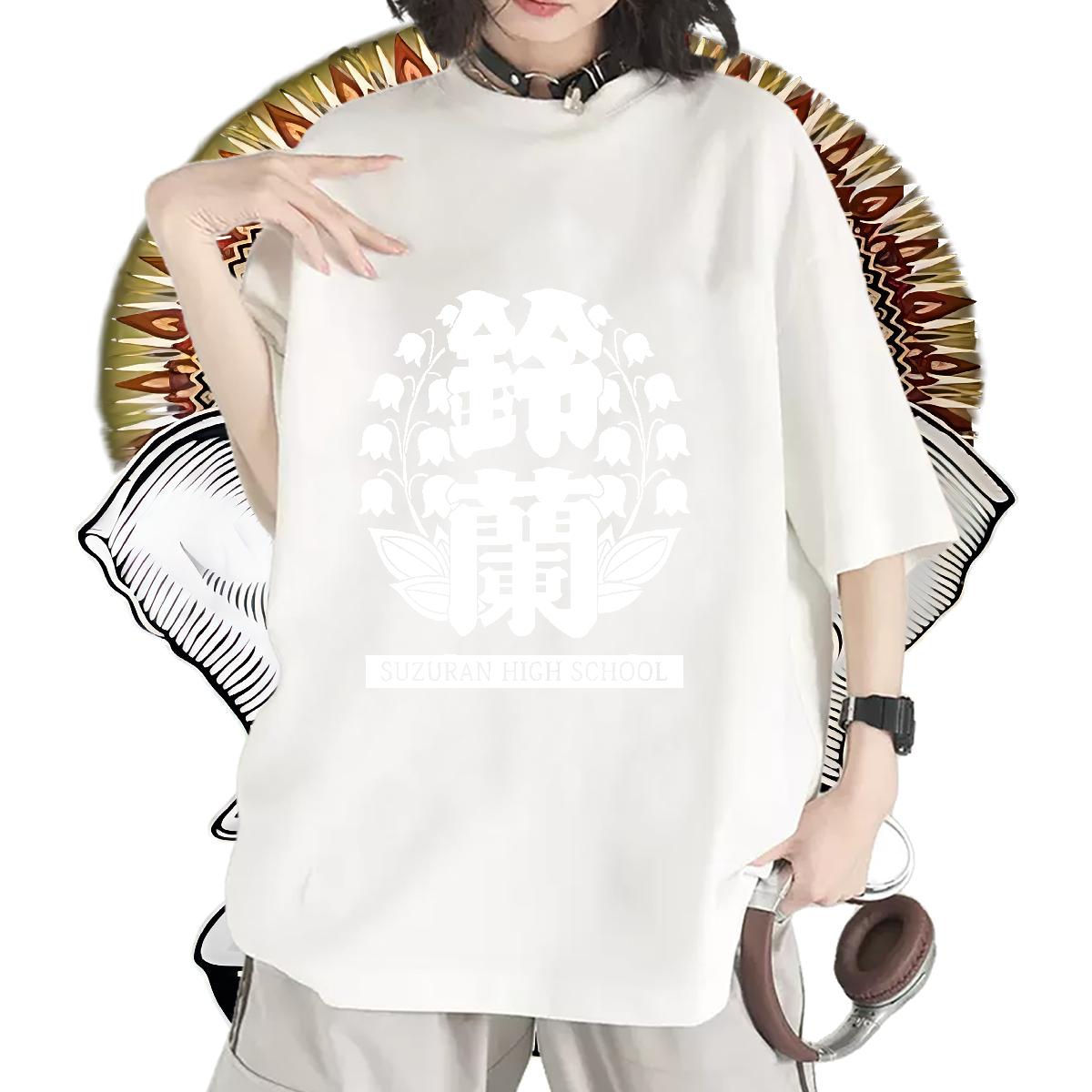 Unisex T shirt Breathable Crew Neck Cotton Clothes Street Casual Fashion Couples T Shirts Anime Oversized