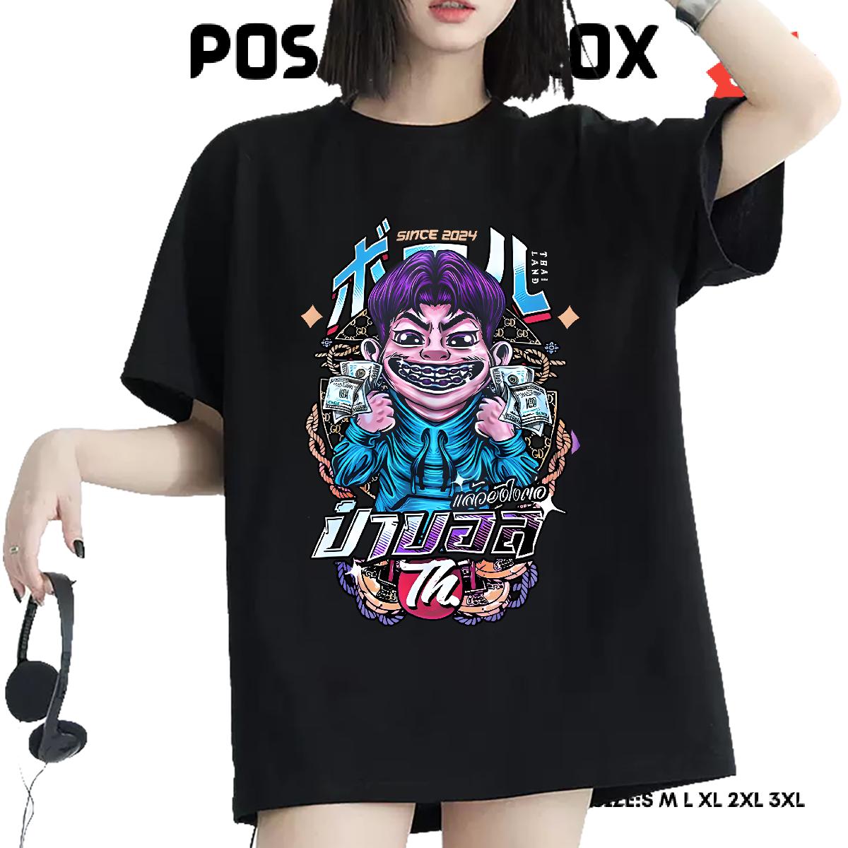 Fashion Casual Womens T Shirts O-Neck Short Sleeve Cotton Cartoon Print Tops Spring Summer Brand Tshirt for Man Woman