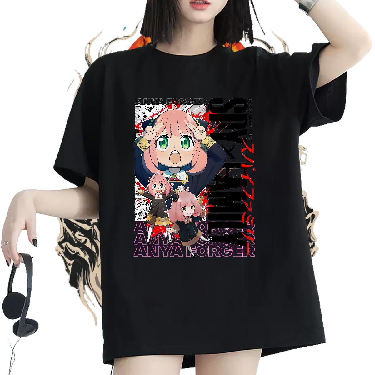 Cotton Breathable Soft T-Shirts for Women DIY Hip Hop Women Tees Anime Oversized Comfortable Tops Shirt