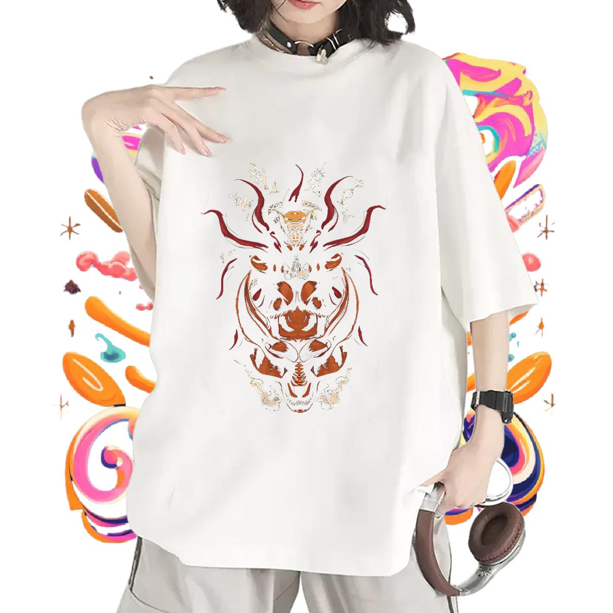 Unisex Women T Shirts Cotton Breathable Soft Top Shirts Street Wear New Women Tshirts Plus Size Cartoon