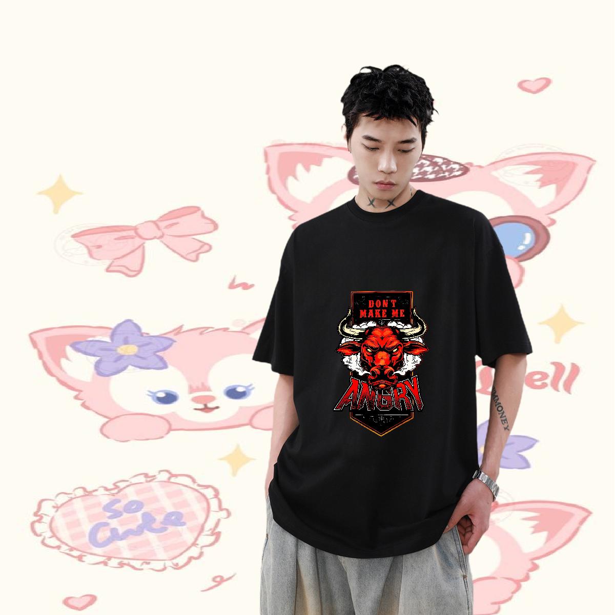 Custom T-Shirts DIY Anime Tshirt for Man Woman Outdoor Cotton Breathable Short Sleeve Loose Fit Tee Shirt