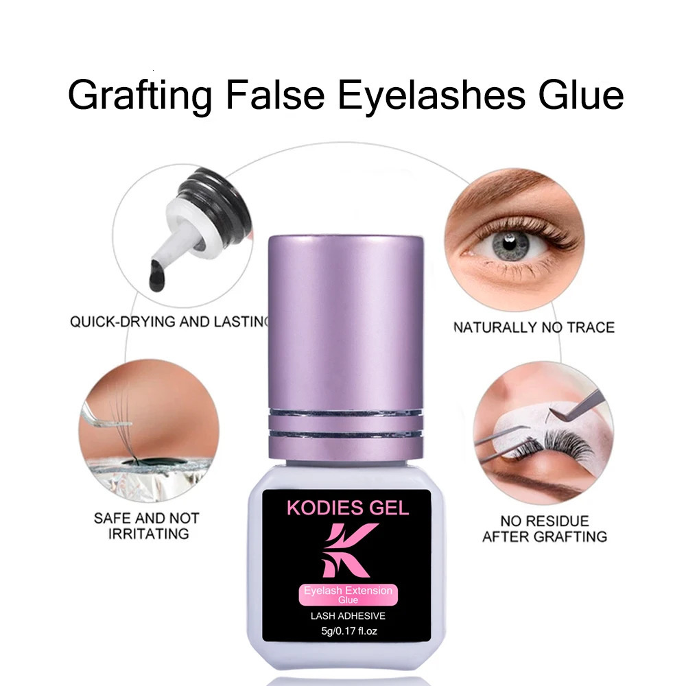 KODIES GEL Strong Mascara Extension 5g 0.5 Second Dry Mascara Adhesive for False Eyelash Waterproof Adhesive Enhancement 240713