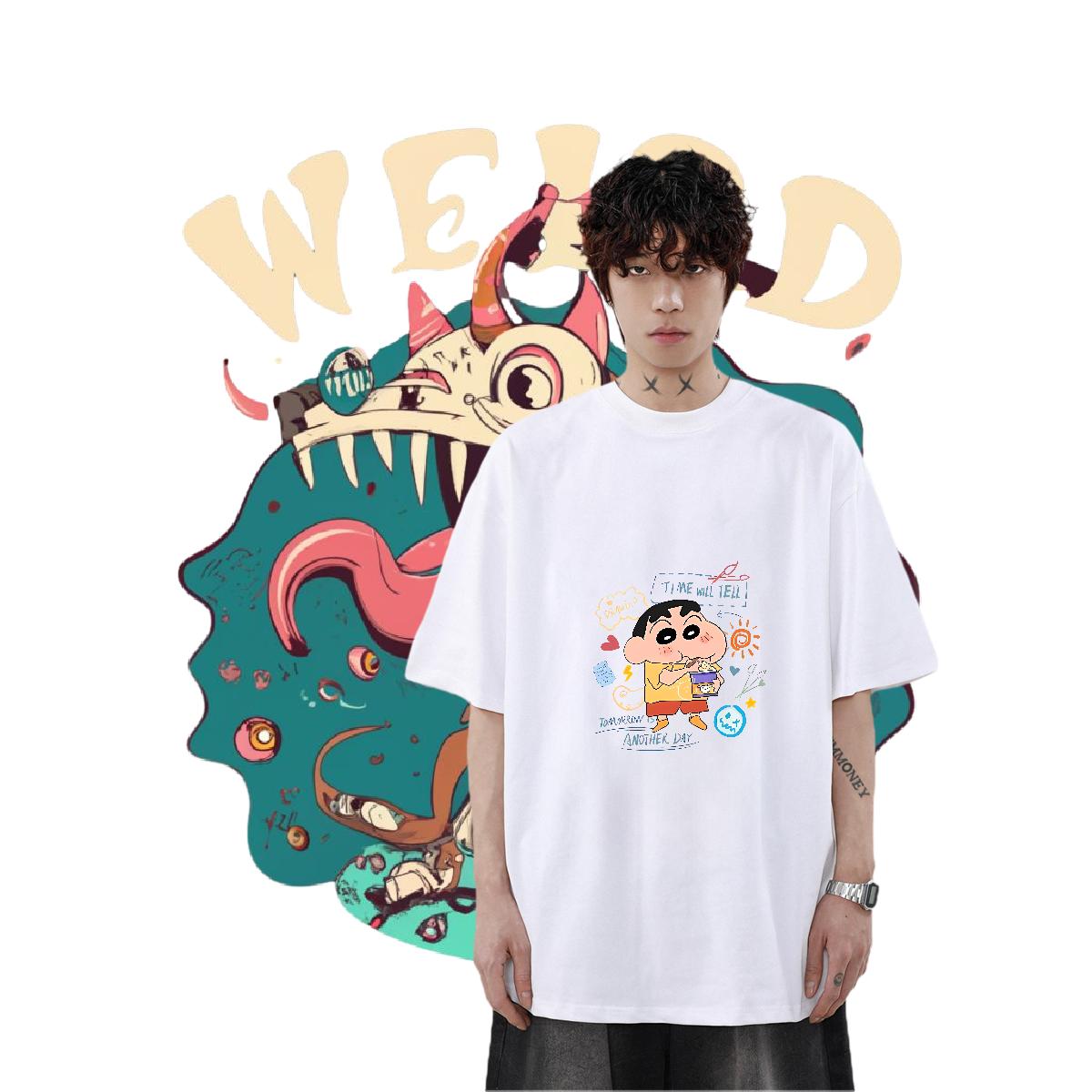 Wholesale Tshirts O-Neck Short Sleeve Cotton Street wear Hip Hop T shirt Customized Print Factory Direct Wear