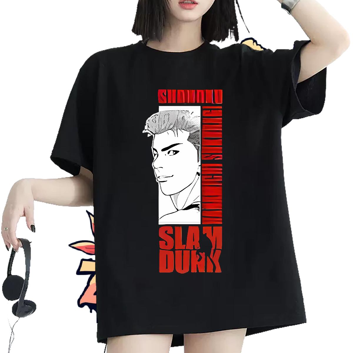 High quality Women T Shirts Cotton Breathable Tops Tees Casual Sport 2024 DIY Unisex Tshirts Cartoon Floral Printing