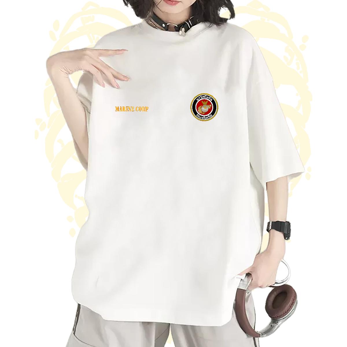 Crew Neck Cotton Woman T Shirts Classic Hip Hop Womens Tshirts Plus Size Custom 5A Tee Shirt