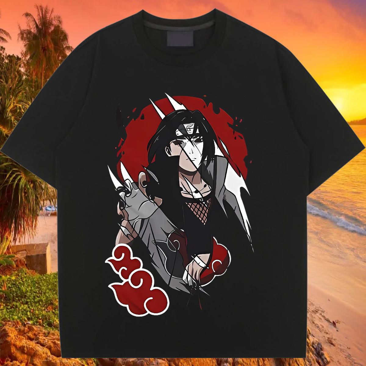 Fashion Casual T shirt Round Neck Short Sleeve Hip Hop Street Tshirt for Man Woman Anime Oversized Popular Clothes Shirt