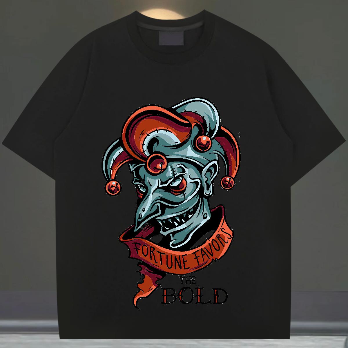 Cool Couples T Shirts Breathable Crew Neck Cotton Hip Hop Street T-Shirts Skull Customized Clothes