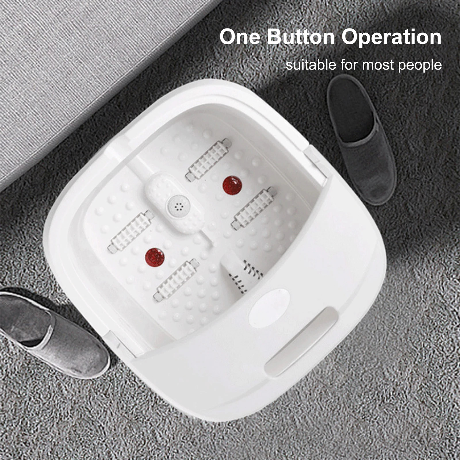 electric foot bath bathtub spa foot massage bathtub foot massage basin used for soaking foldable portable foot bath tub constant temperature foot care