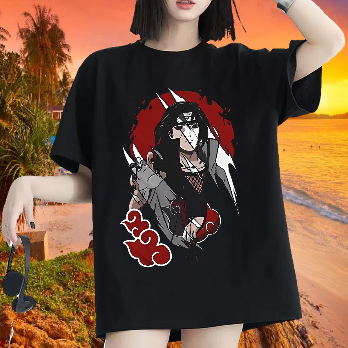 Fashion Casual T shirt Round Neck Short Sleeve Hip Hop Street Tshirt for Man Woman Anime Oversized Popular Clothes Shirt
