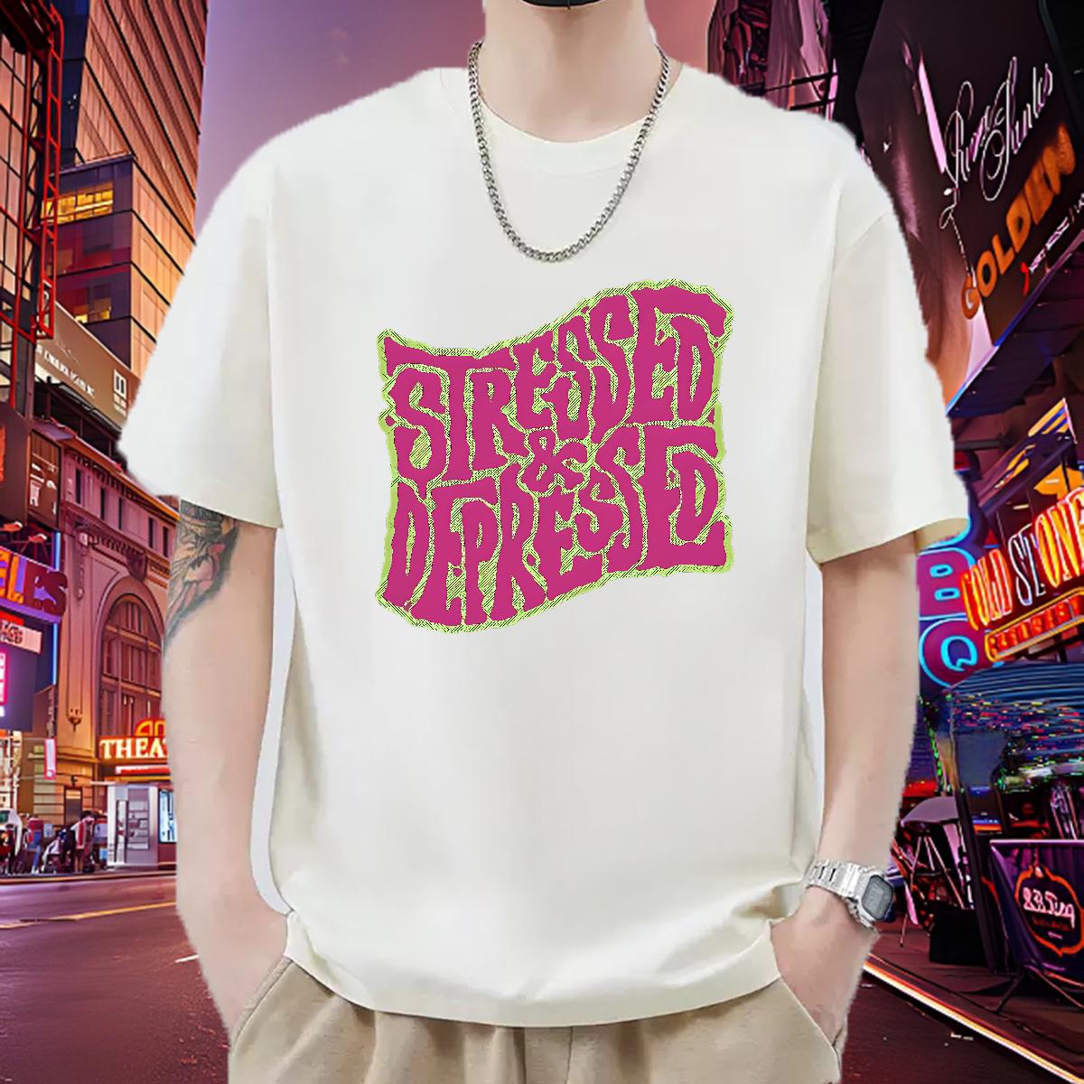 Custom T Shirt For Man Floral Print Daily Outfit Men Tshirts Cotton O Neck Short Sleeves 5A